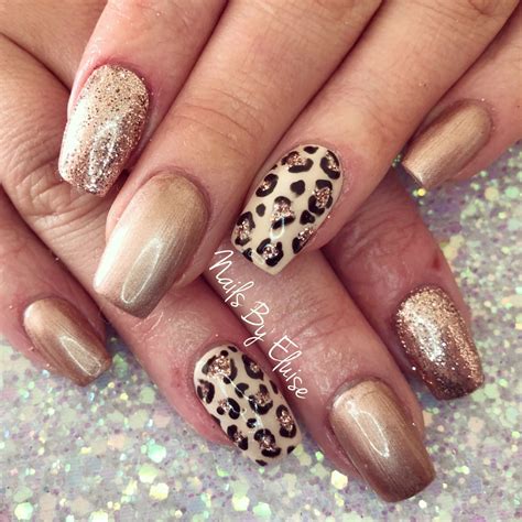 leopard print nail designs.